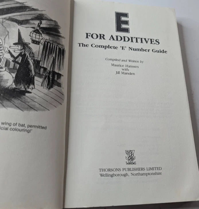 E for Additives, actual copy photo 4