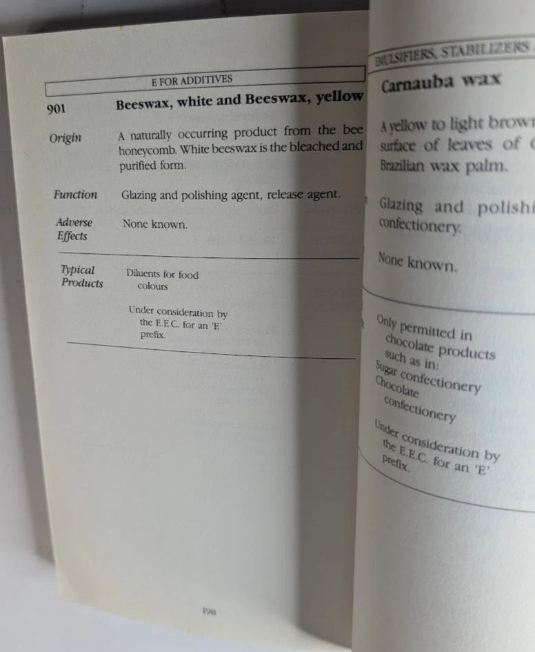 E for Additives, actual copy photo 6
