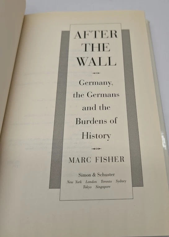 After the Wall by Marc Fisher - hardcover copy photograph 5