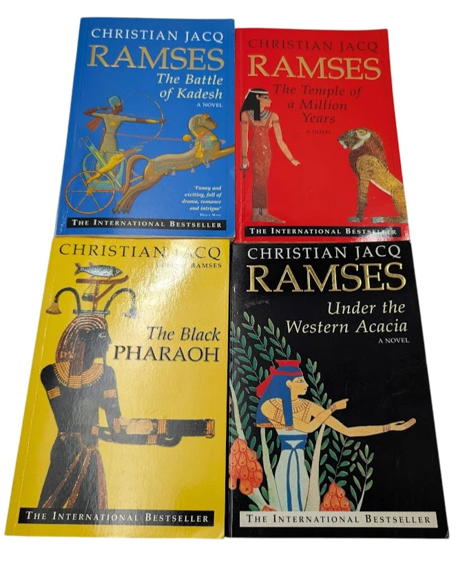 Christian Jacq four-book paperback bundle, photo 1