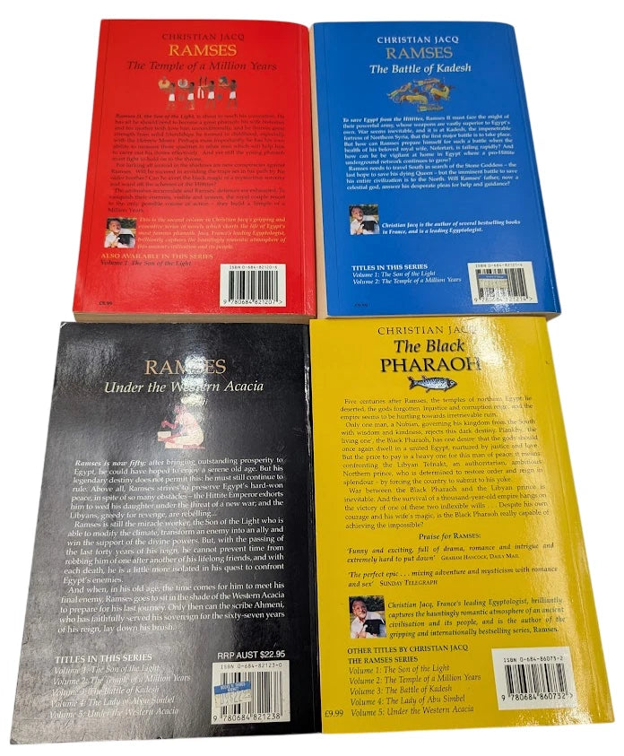Christian Jacq four-book paperback bundle, photo 2