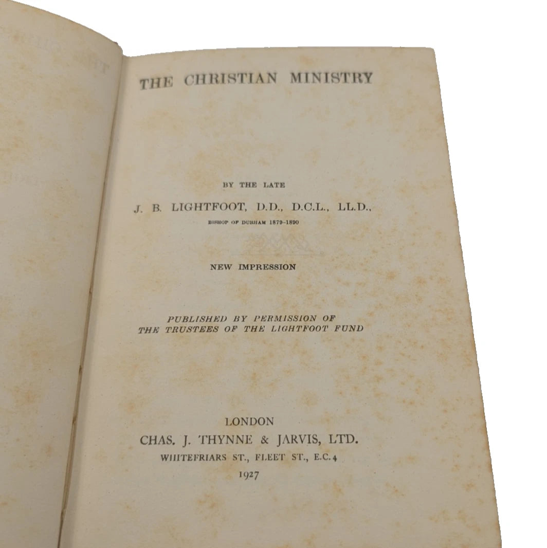 The Christian Ministry by J. B. Lightfoot, copy photograph 4