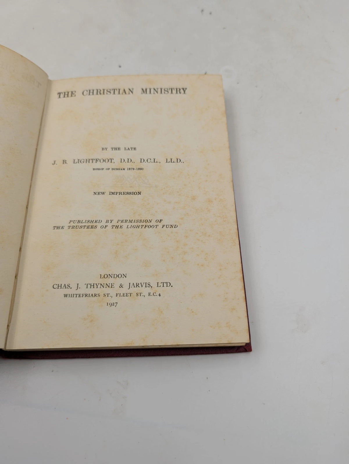 The Christian Ministry by J. B. Lightfoot, copy photograph 6