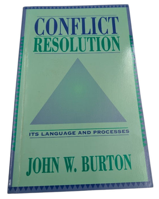 Conflict Resolution: Its Language and Processes by John W. Burton, exact copy, photograph 1 of 7