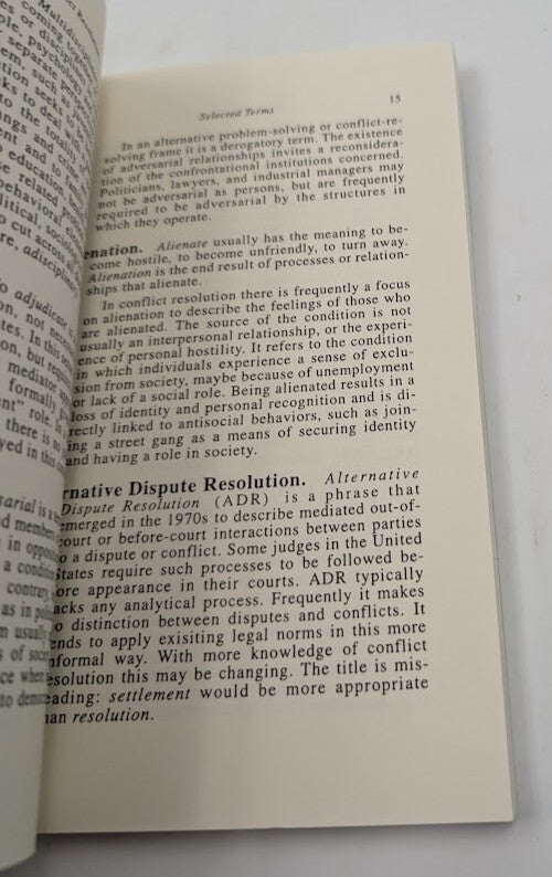 Conflict Resolution: Its Language and Processes by John W. Burton, exact copy, photograph 7 of 7
