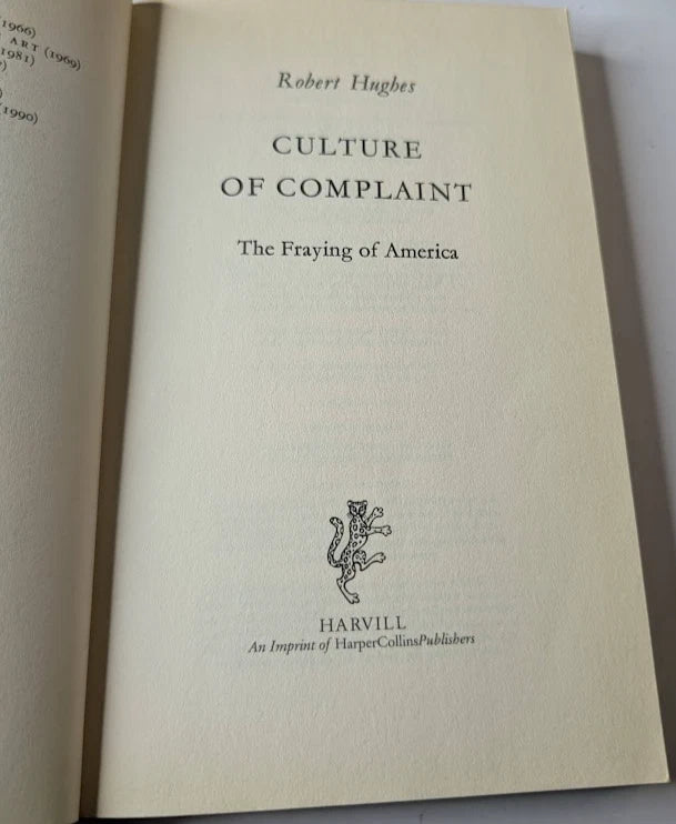 Culture of Complaint, actual copy, photo 5 of 8