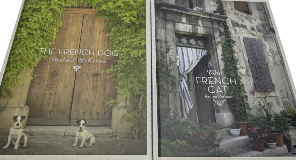 French Dog + French Cat  2 x Books by Rachael McKenna Photographic art
