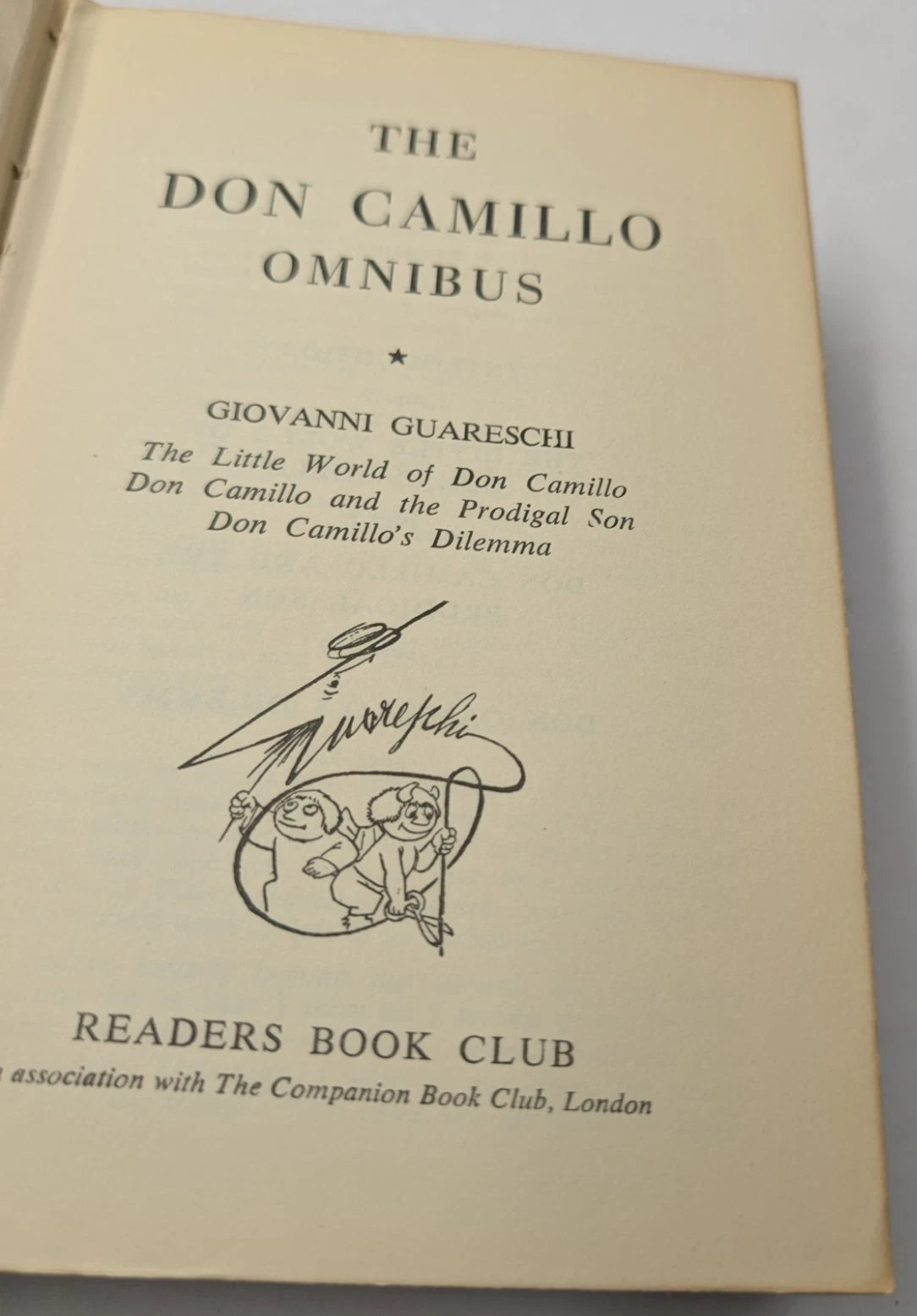 The Don Camillo Omnibus by Giovanni Guareschi, copy photograph 5 of 7