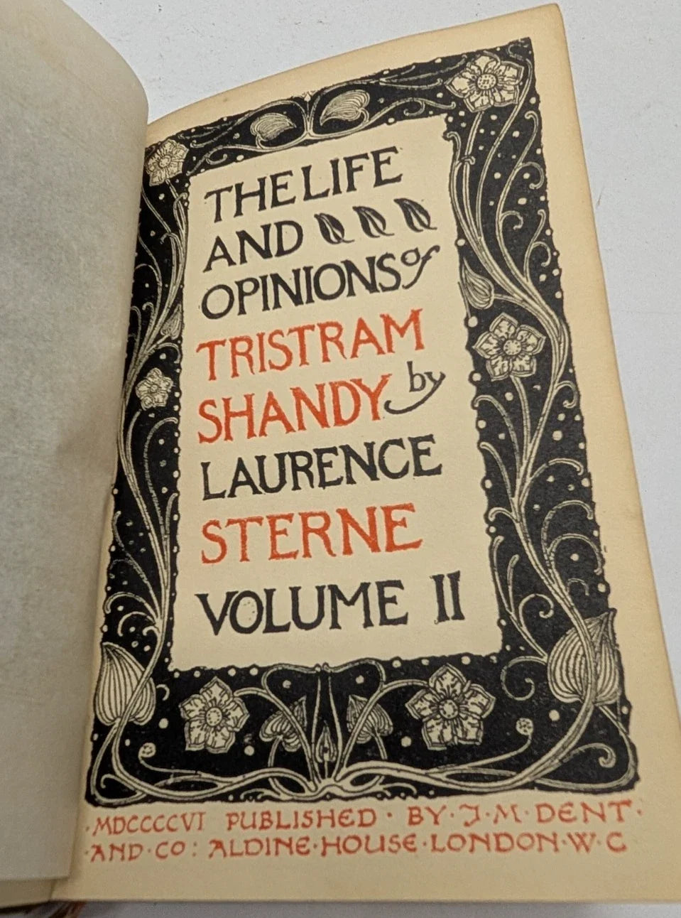 Tristram Shandy, volume 2, 1906 hardcover, photo 5