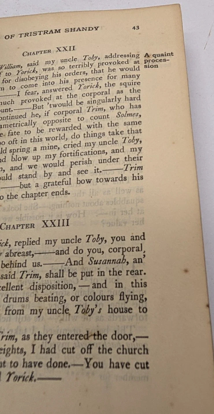Tristram Shandy, volume 2, 1906 hardcover, photo 8