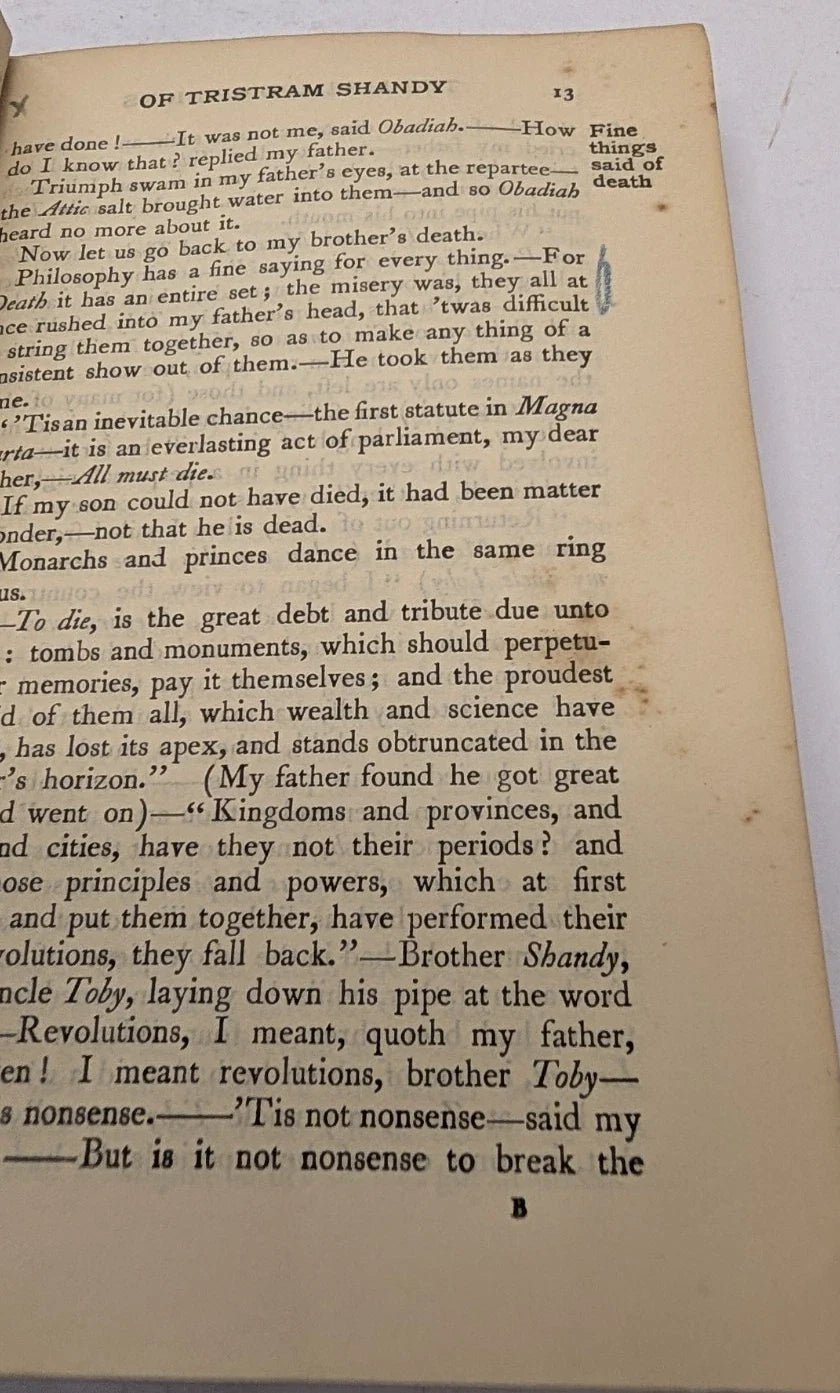 Tristram Shandy, volume 2, 1906 hardcover, photo 9