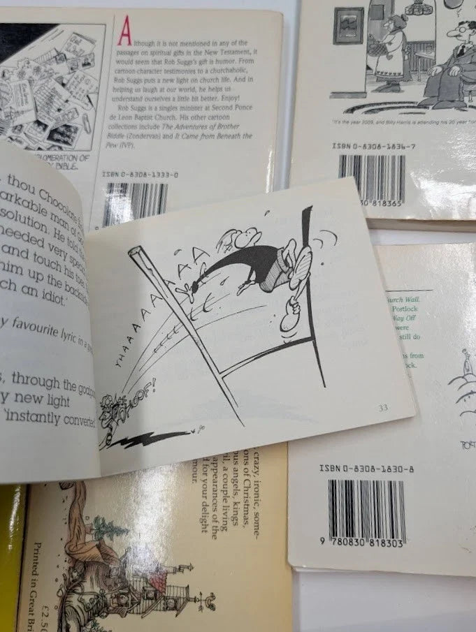 Cartoon books on churches and church life, nine-book lot, photo 3