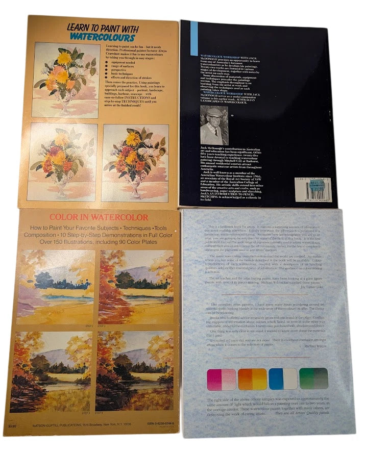 Four-book watercolour painting bundle, Pearl Press photograph 2