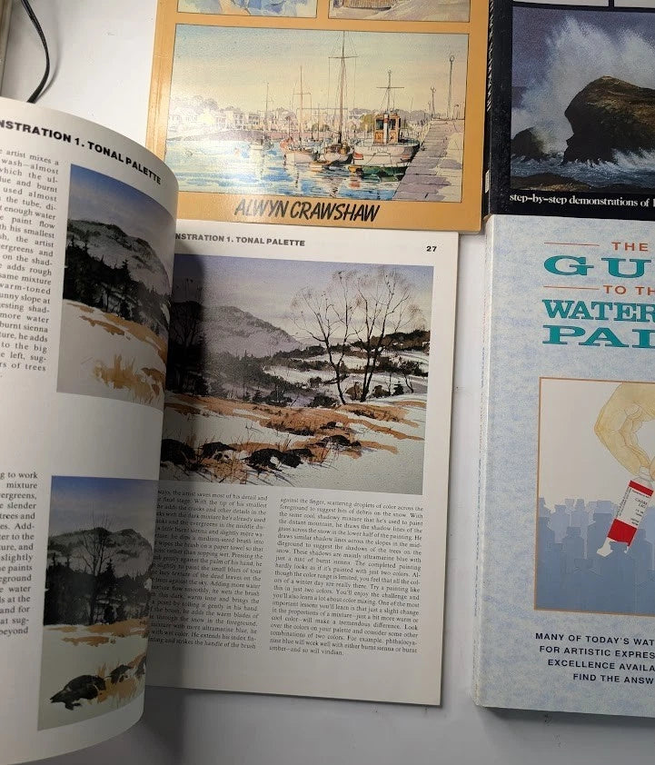 Four-book watercolour painting bundle, Pearl Press photograph 9