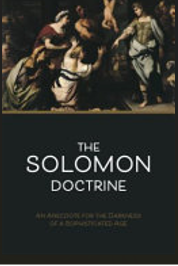 The Solomon Doctrine front cover