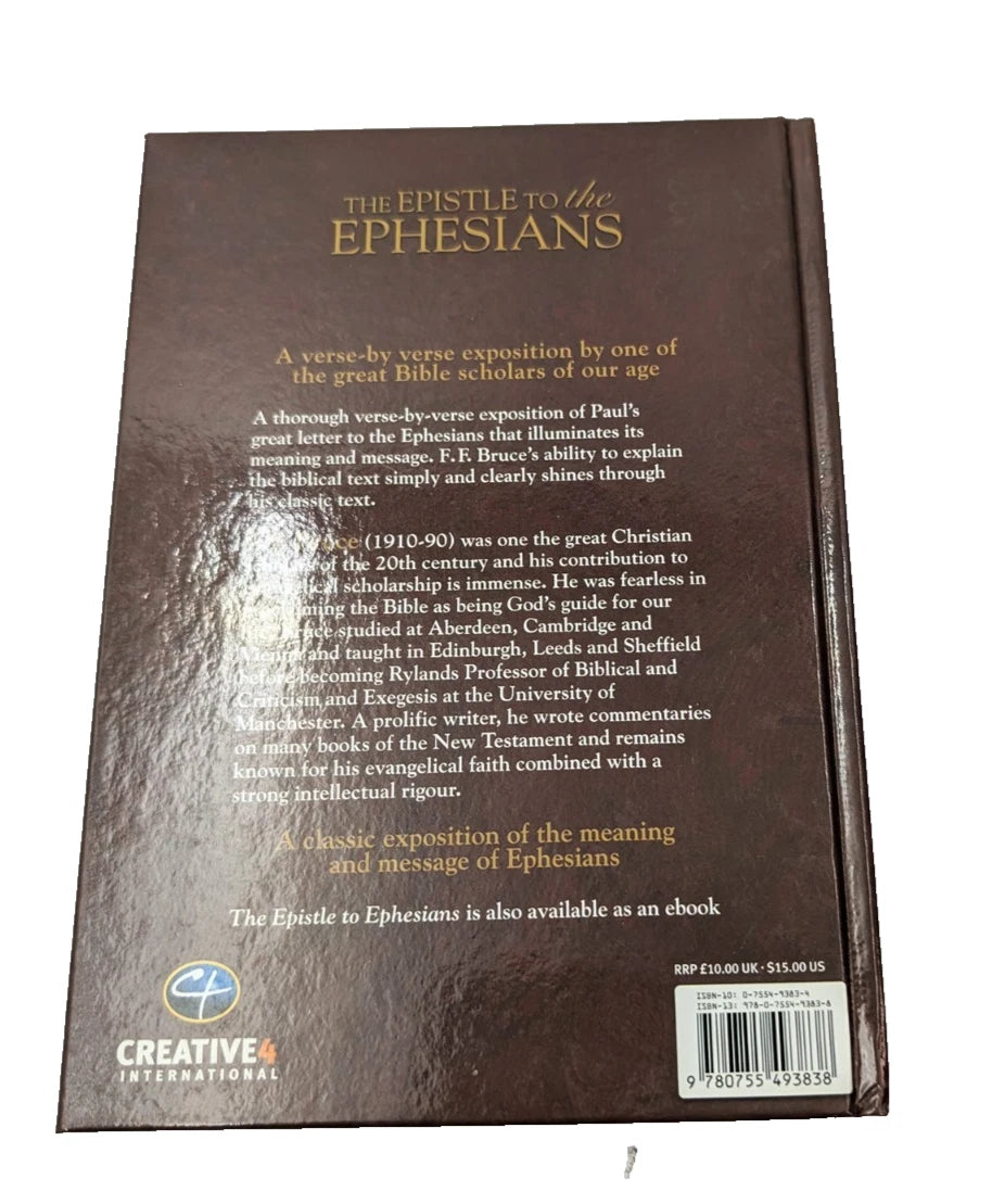 Epistle to the Ephesians Verse by Verse Exposition F F Bruce HC 2012 Bible, Pearl Press photograph 3