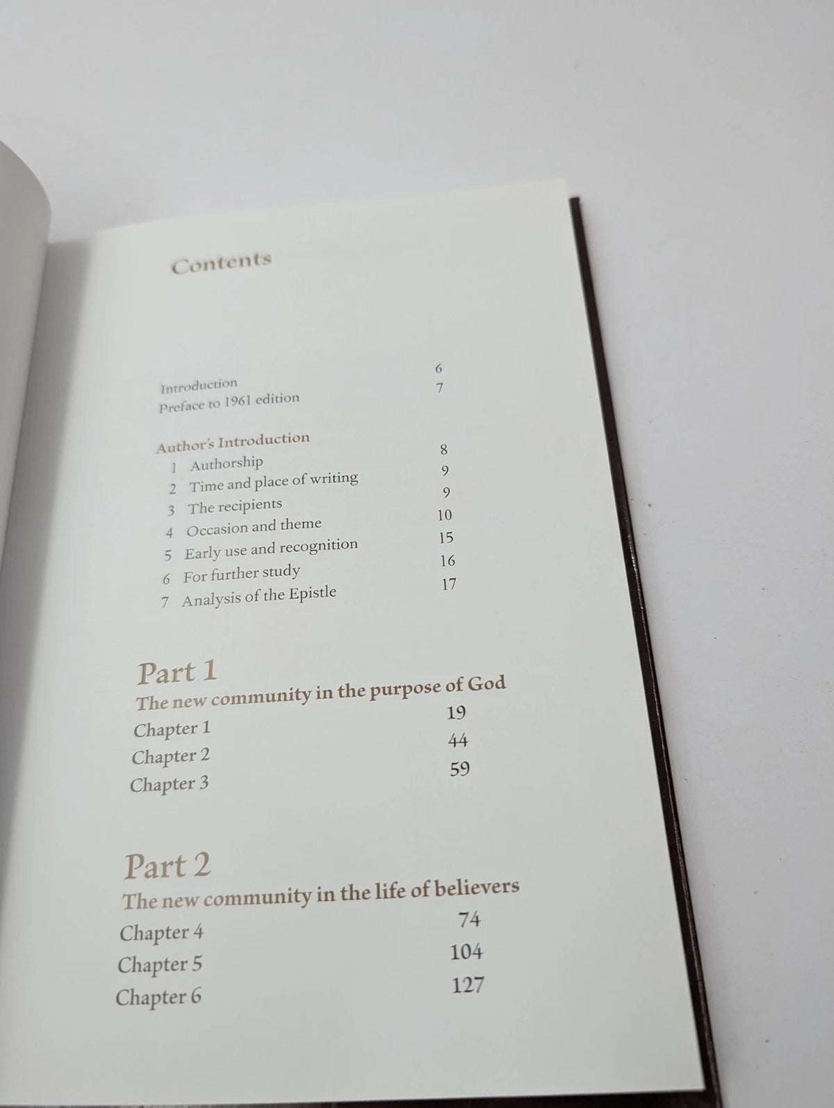 Epistle to the Ephesians Verse by Verse Exposition F F Bruce HC 2012 Bible, Pearl Press photograph 8
