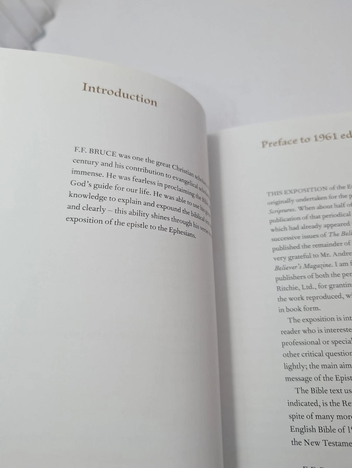 Epistle to the Ephesians Verse by Verse Exposition F F Bruce HC 2012 Bible, Pearl Press photograph 9