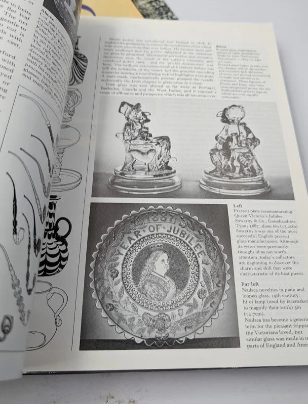 Antique glass two-book bundle, Pearl Press photograph 11