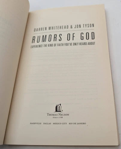 Rumors of God, actual copy, photograph 6 of 6