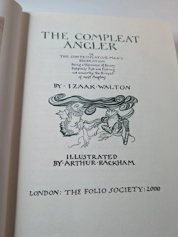 The Compleat Angler Izaak Walton Arthur Rackham Folio Society, actual copy photograph 3