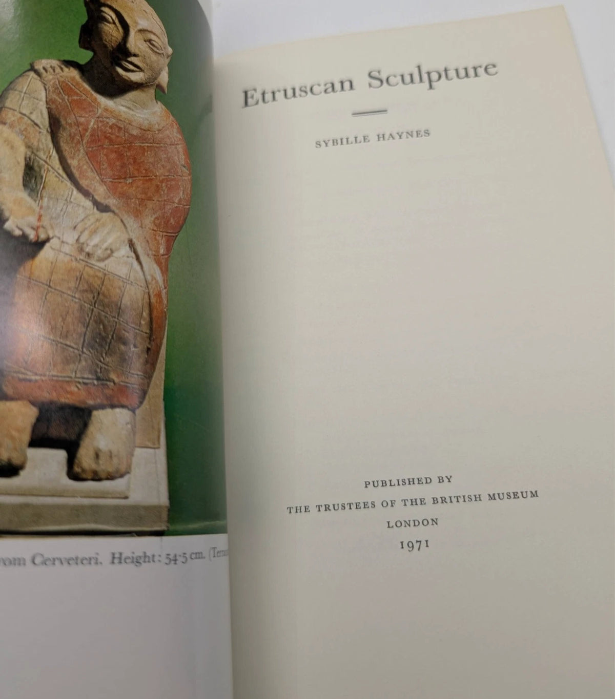 Etruscan Sculpture, Sybille Haynes, actual pre-owned copy, photo 8 of 12