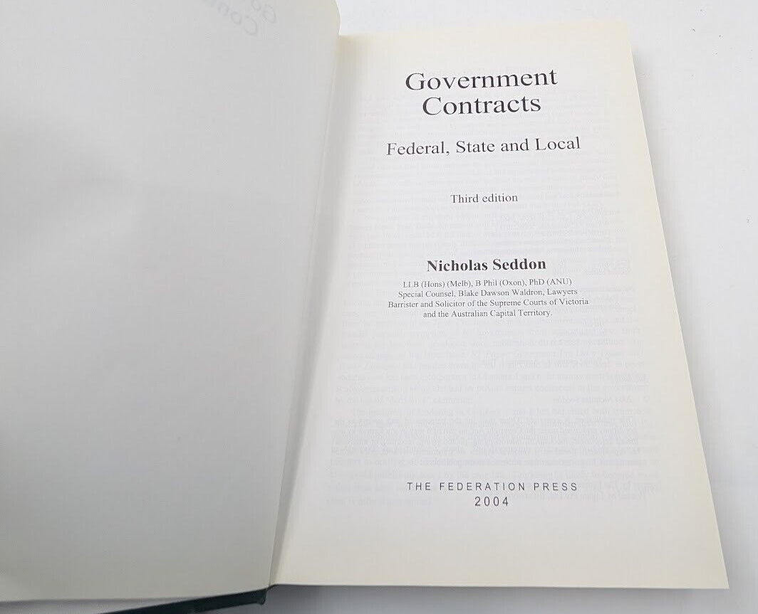 Government Contracts by Nicholas Seddon 4