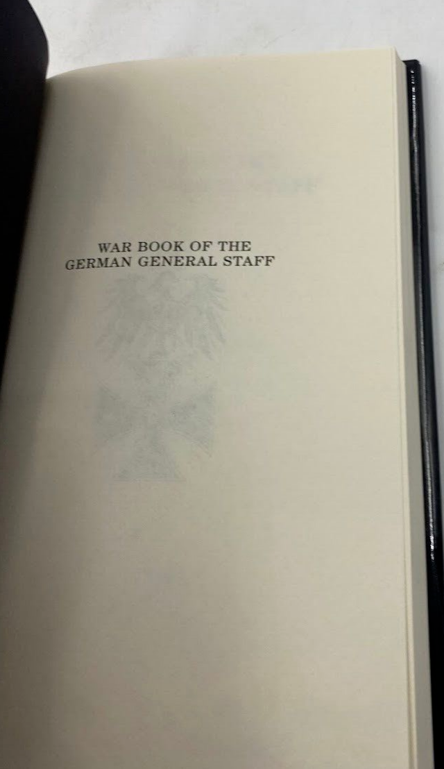 The War Book German General Staff 1914 Grossgeneralstab Deutsches 2005 History