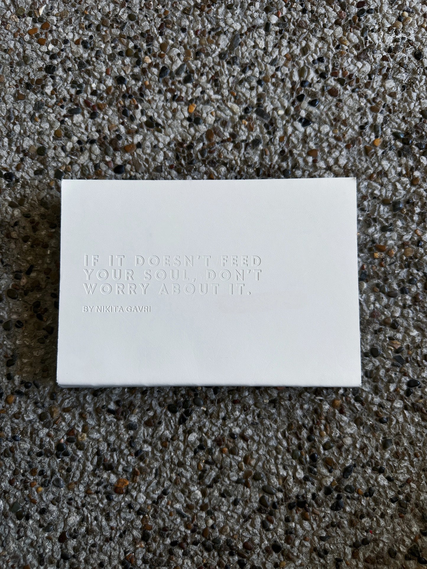 Soul Aligned white leather edition by Nikita Gavri