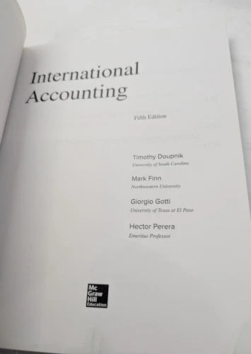 International Accounting, fifth edition, actual copy, photo 6 of 8