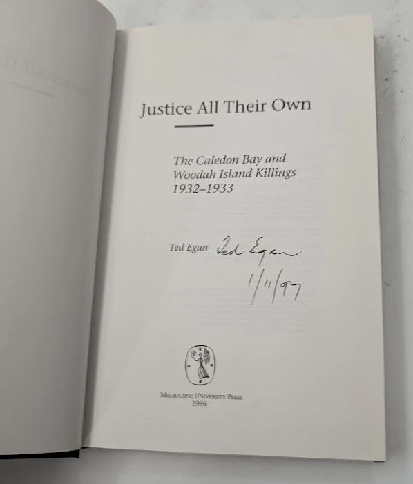 A Justice All Their Own: The Caledon Bay and Woodah Island Killings, 1932–1933 - actual copy, photograph 4
