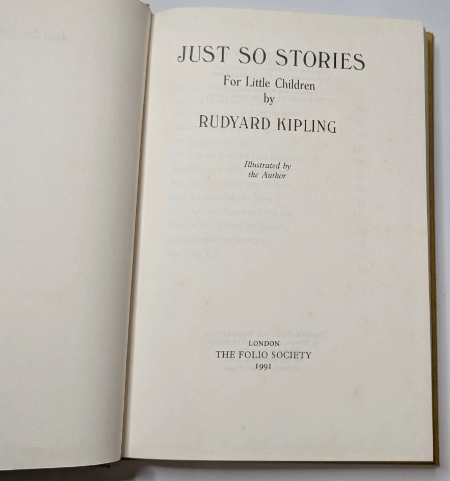 Just So Stories (Folio Society) - actual copy, photograph 3