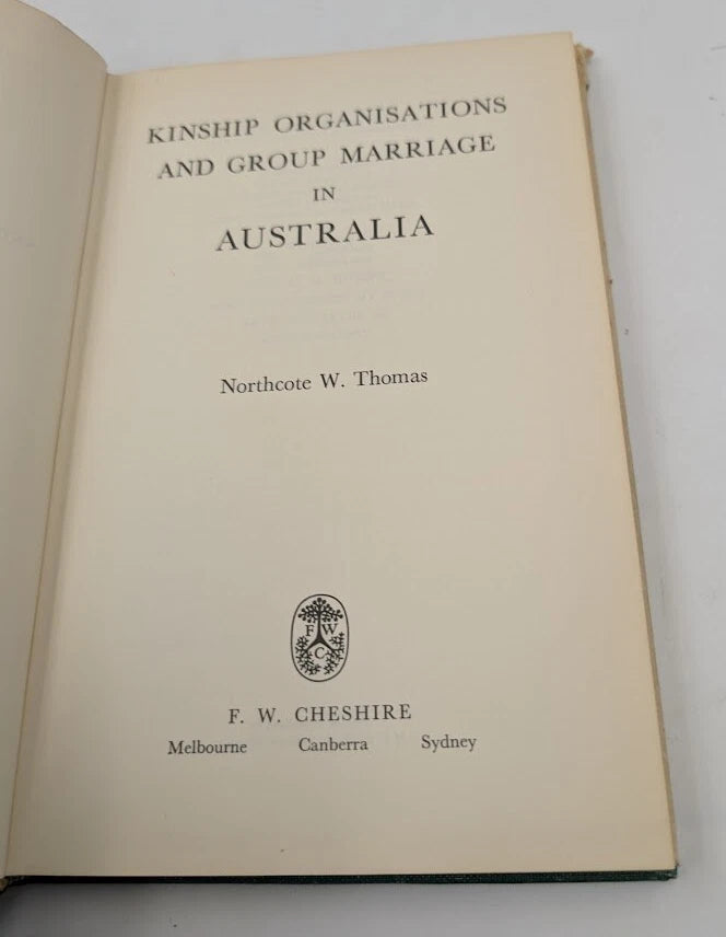 Kinship Organisations and Group Marriage in Australia - actual copy, photograph 4
