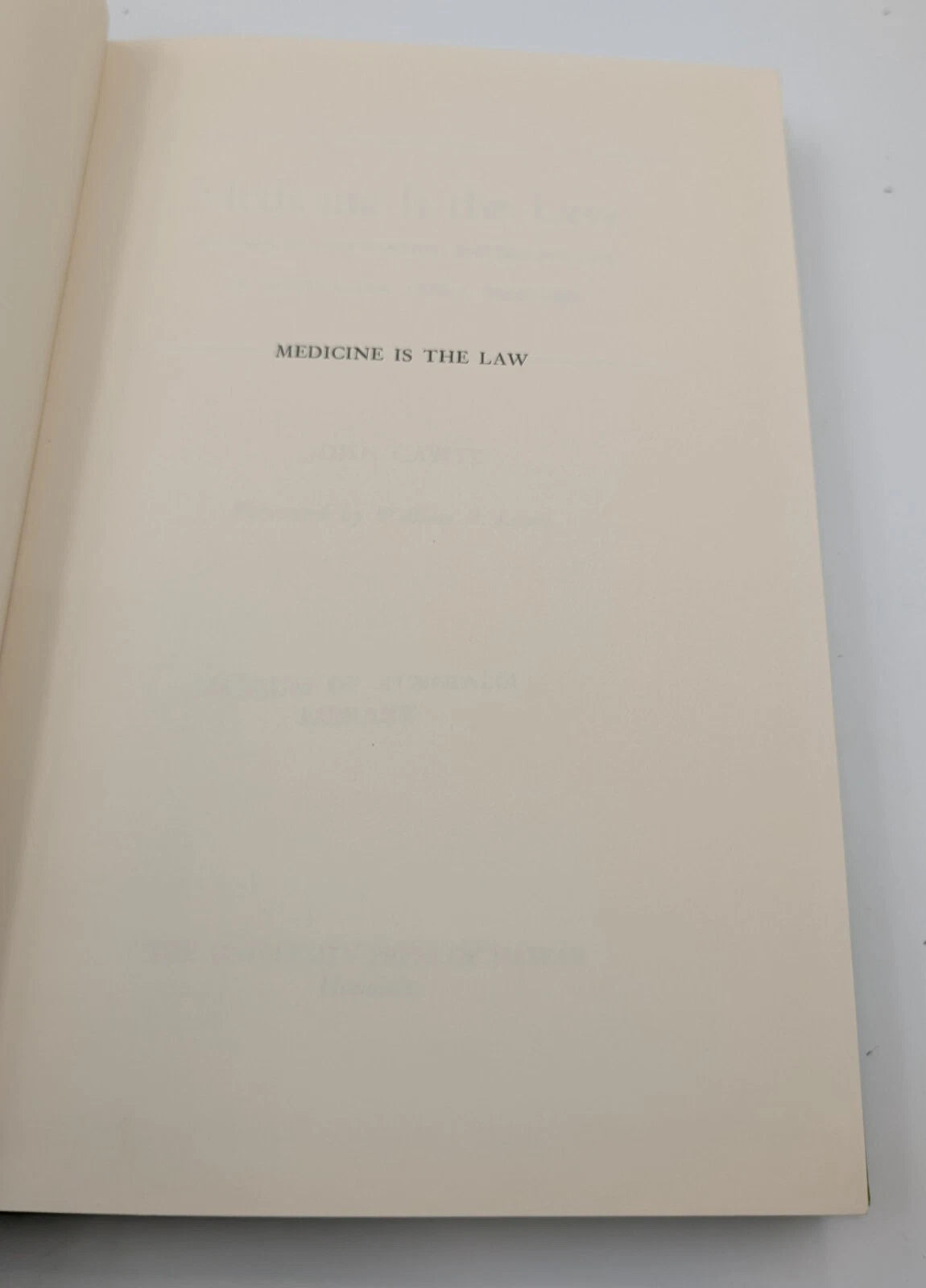Medicine Is the Law: original copy photograph 5