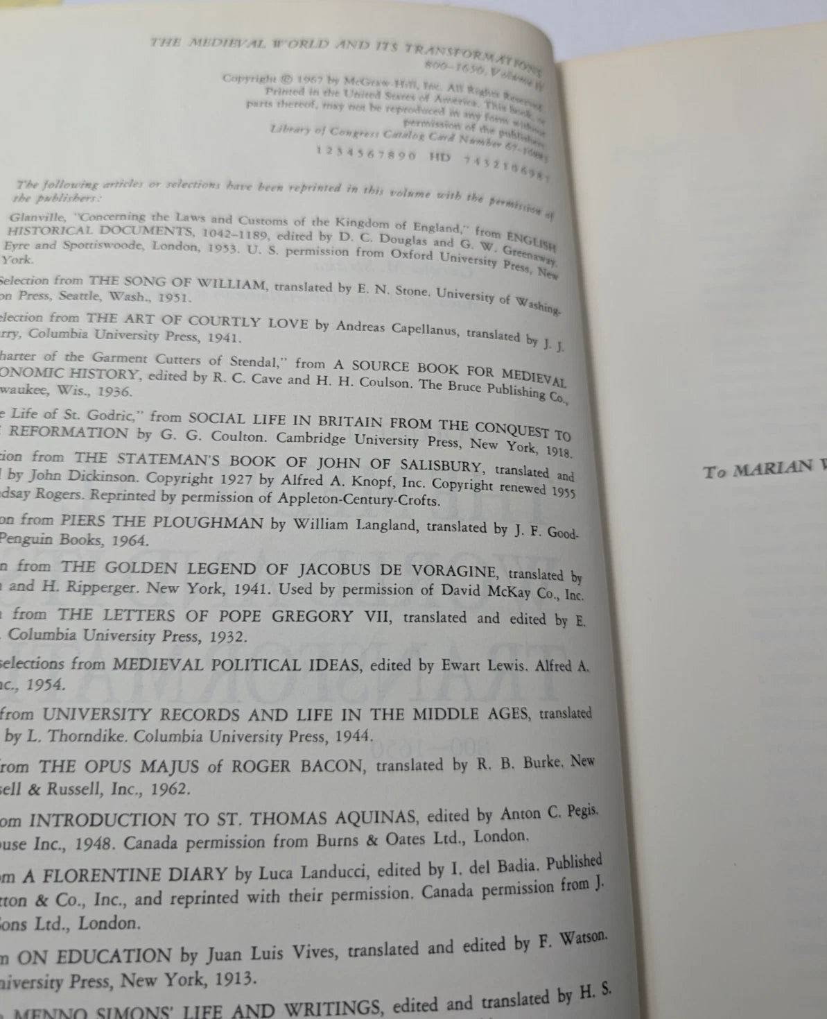 The Medieval World and Its Transformations, 1967 hardcover — actual copy, eBay gallery photo 5