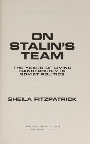 Cover of On Stalin's Team by Sheila Fitzpatrick