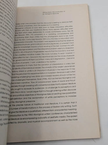 Past and Present: The Construction of Aboriginality, actual copy, photo 8