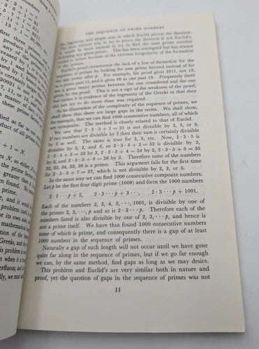 The Enjoyment of Mathematics: Selections from Mathematics for the Amateur, actual copy, photo 4