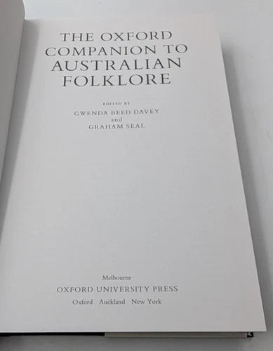 The Oxford Companion to Australian Folklore, actual copy, photo 4