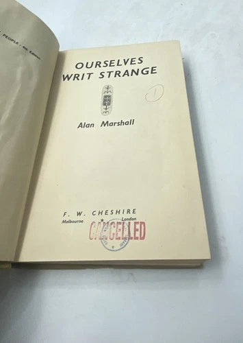 Ourselves Writ Strange, actual copy, photo 6