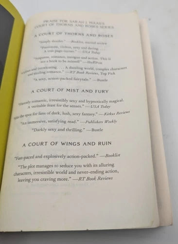 A Court of Thorns and Roses, actual copy, photo 6