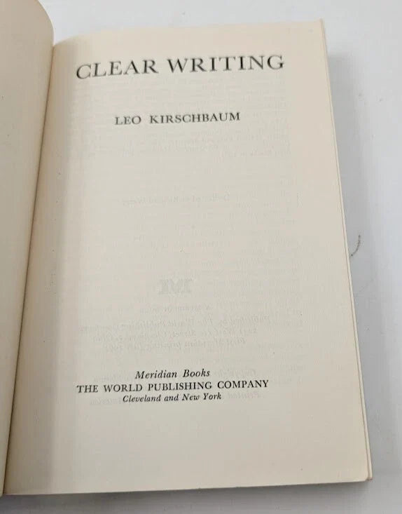 Clear Writing - actual copy, photograph 4