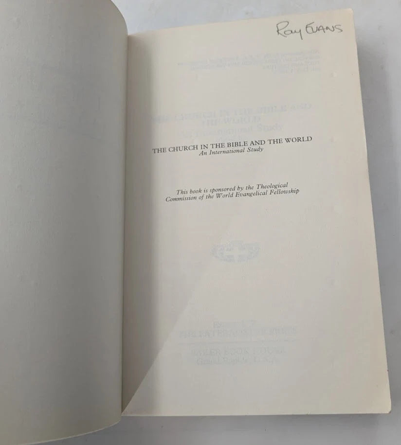 The Church in the Bible and the World: An International Study - actual copy, photo 5