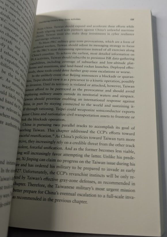 The Boiling Moat: Urgent Steps to Defend Taiwan, actual copy photo 5