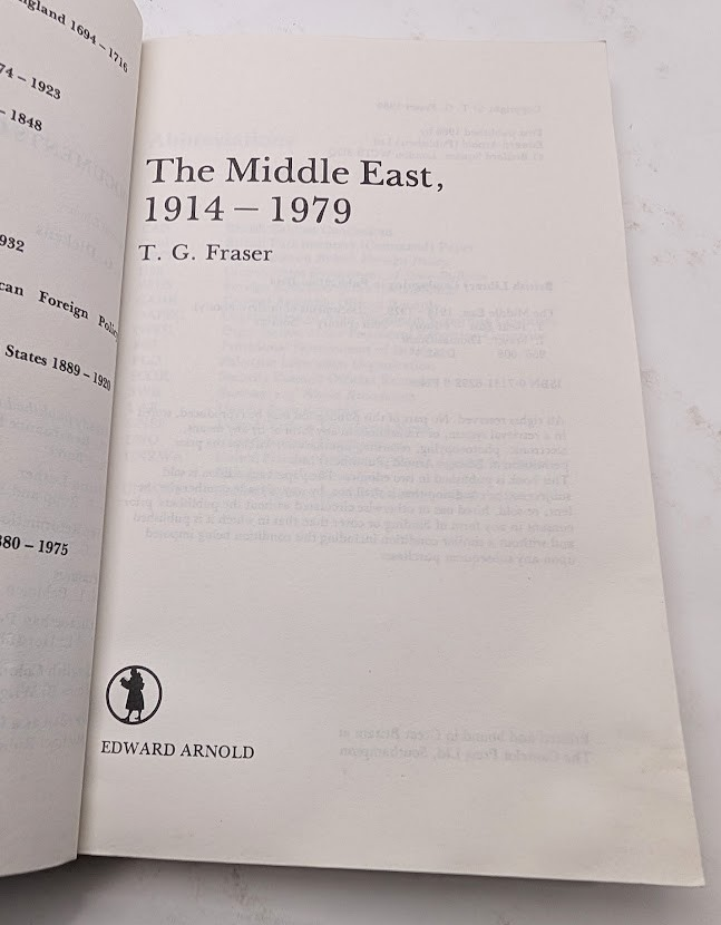The Middle East, 1914–1979, actual copy photo 3