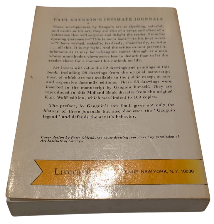 Paul Gauguin’s Intimate Journals, actual copy photo 2