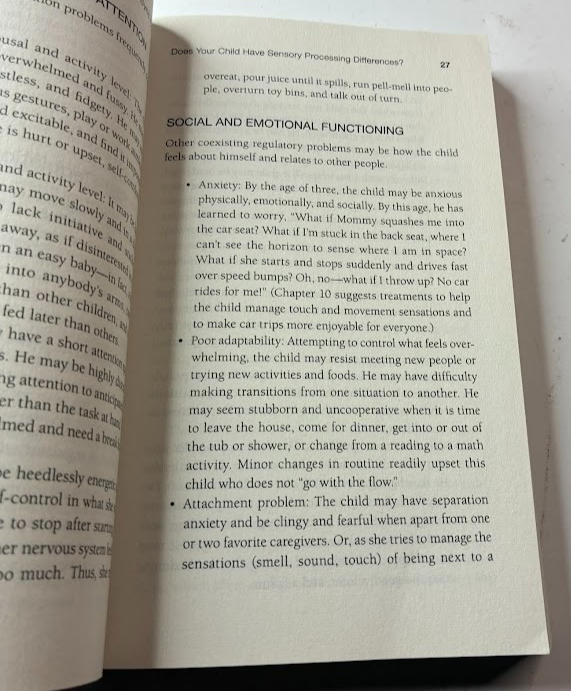 The Out-of-Sync Child: Third Edition, actual copy photo 4