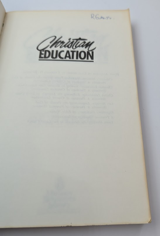 Christian Education: Seeking to Become Like Jesus Christ, actual copy photo 2