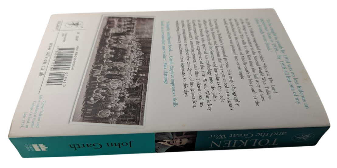 Tolkien and the Great War: The Threshold of Middle-earth, actual copy photo 4