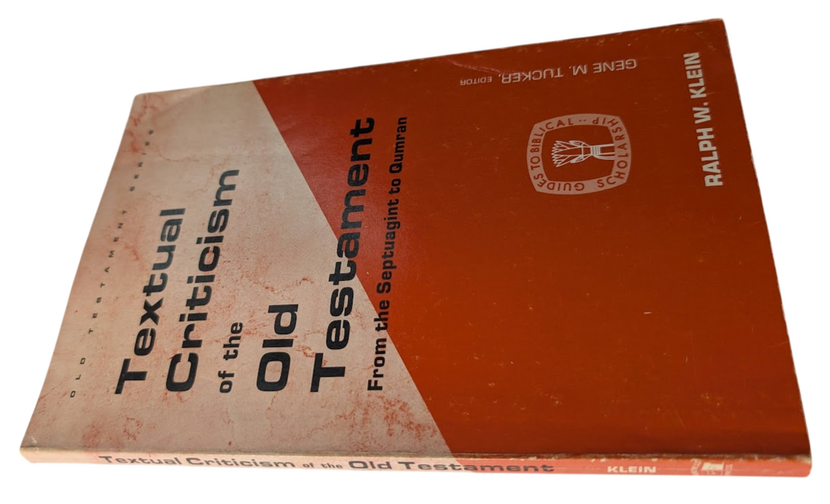 Textual Criticism of the Old Testament: From the Septuagint to Qumran, actual copy photo 3